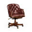 Chesterfield Style Mahogany Office Chair
