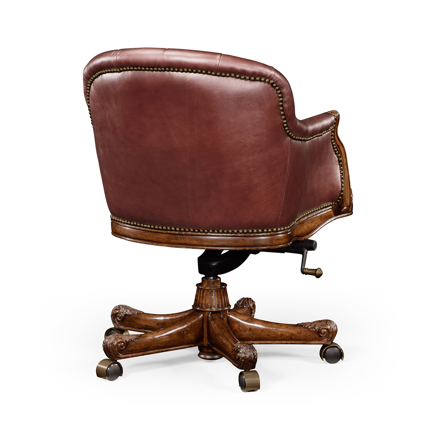 Chesterfield Style Mahogany Office Chair