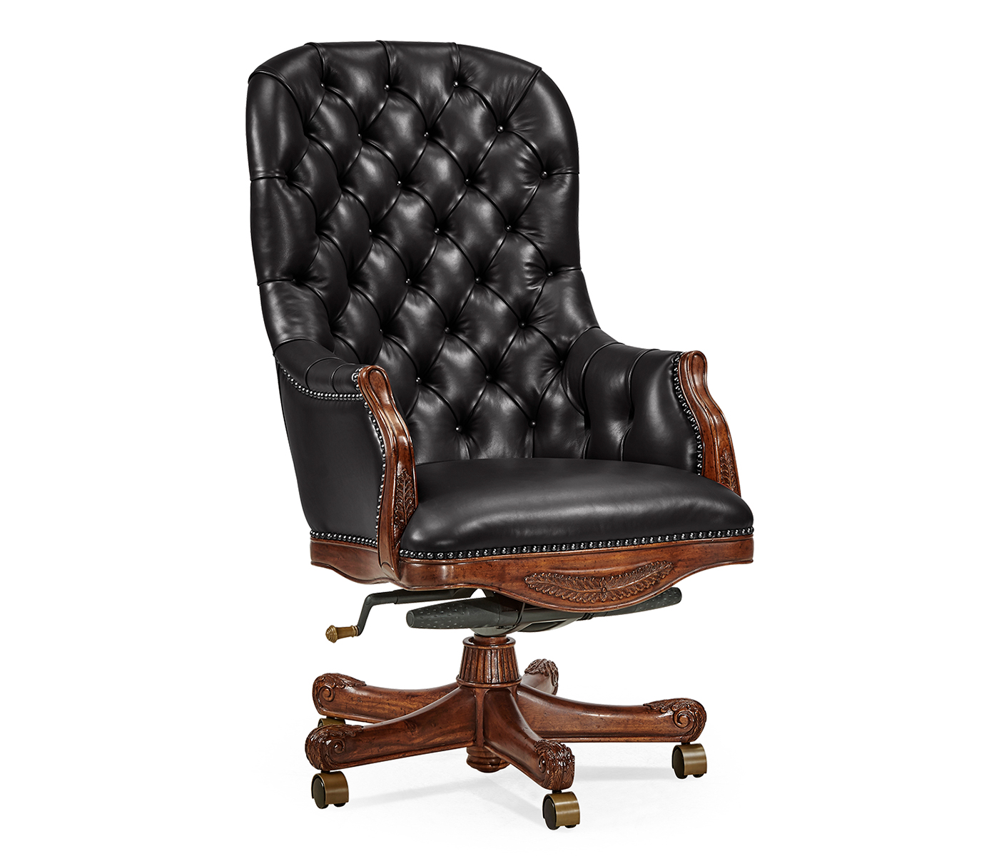 Chesterfield Style High Back Desk Chair