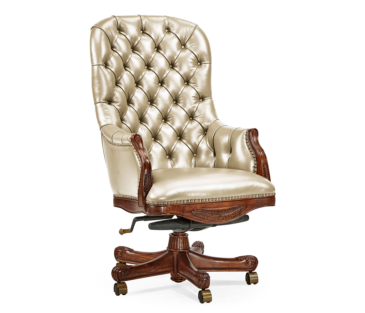 Chesterfield Style High Back Desk Chair