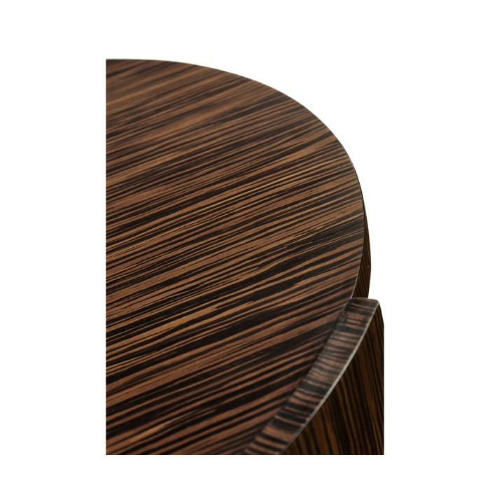 Art Deco Style Three-Tier Faux Macassar Side Table