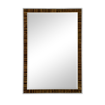 Art Deco Style Faux Macassar Ebony Mirror