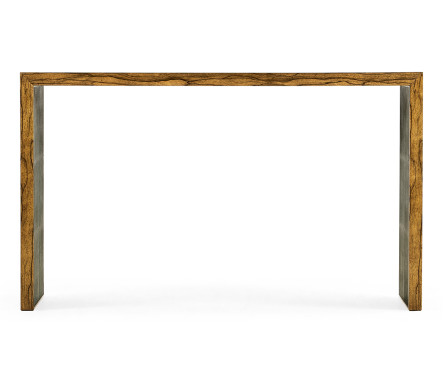 Argentinian Walnut & Anthracite Faux Shagreen Console