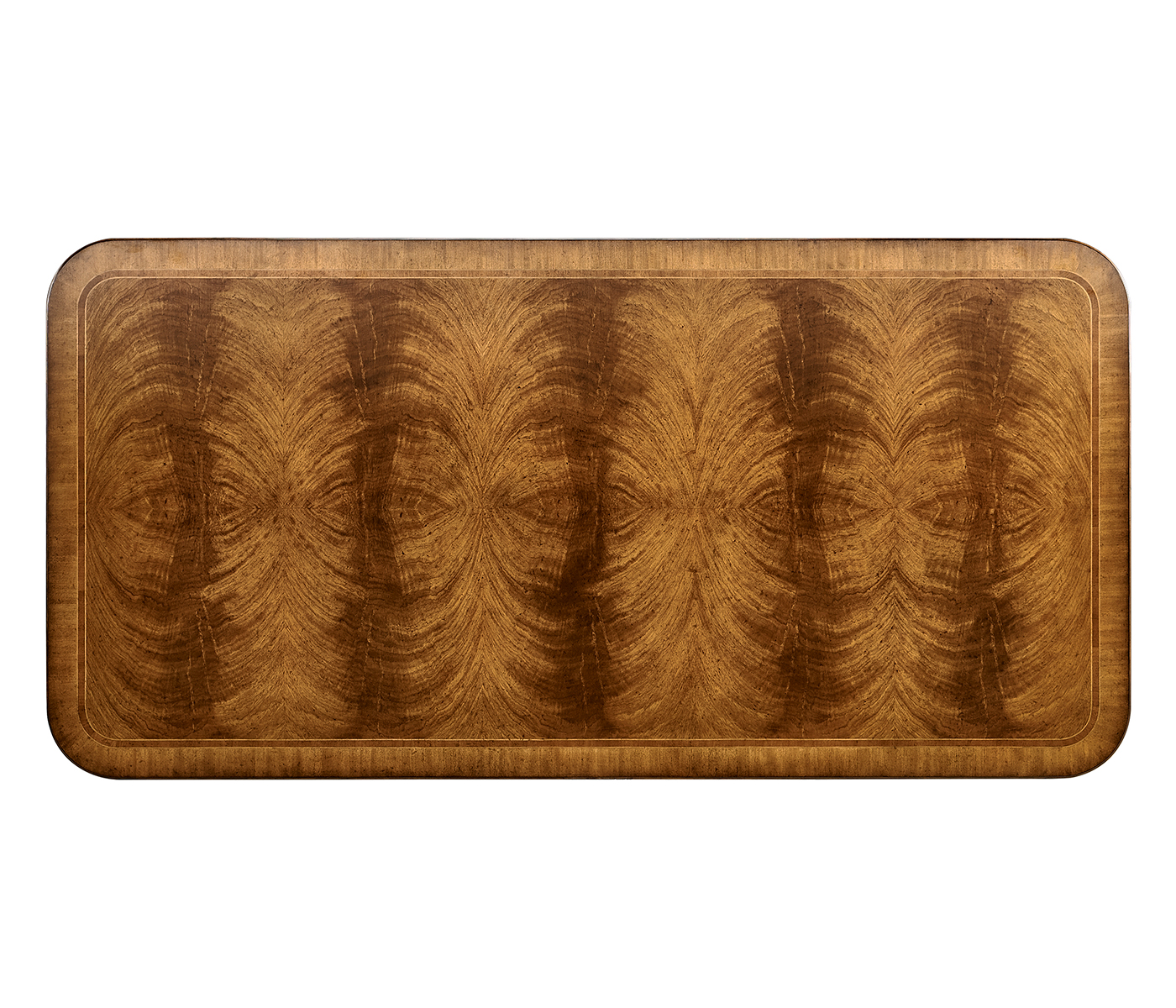 Regency Rectangular Centre Table on Pedestal Base (Crotch Walnut)