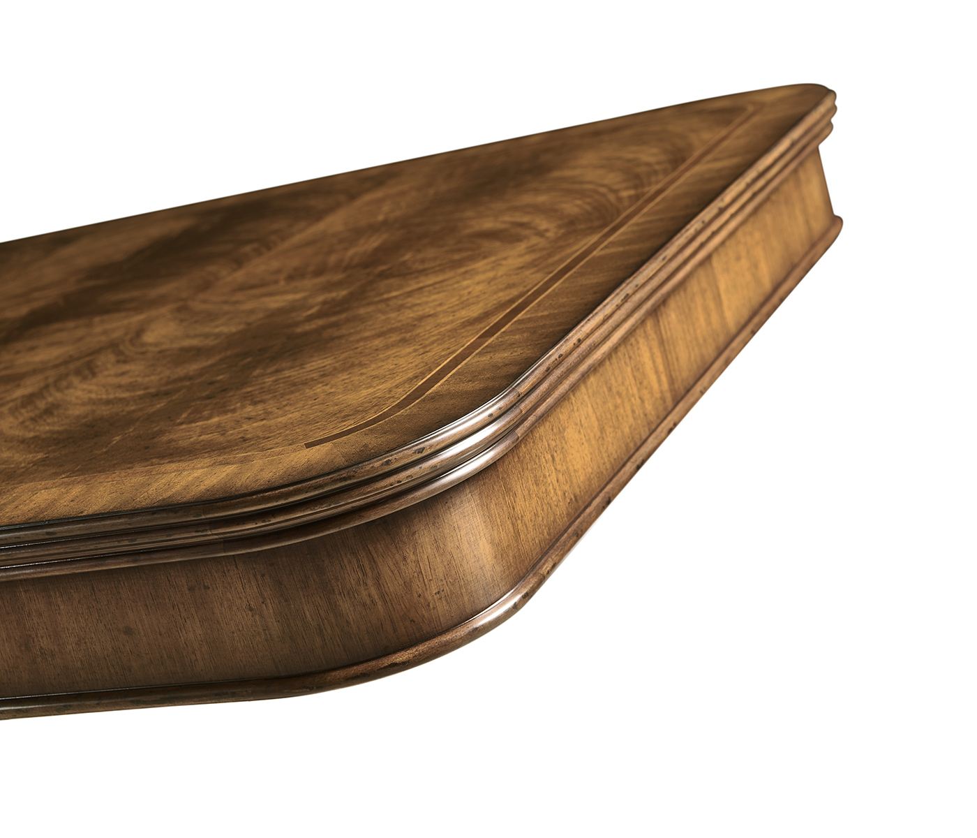 Regency Rectangular Centre Table on Pedestal Base (Crotch Walnut)