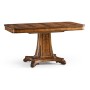 Regency Rectangular Centre Table on Pedestal Base (Crotch Walnut)