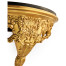 Carved & gilded wall bracket console (Black marble top)
