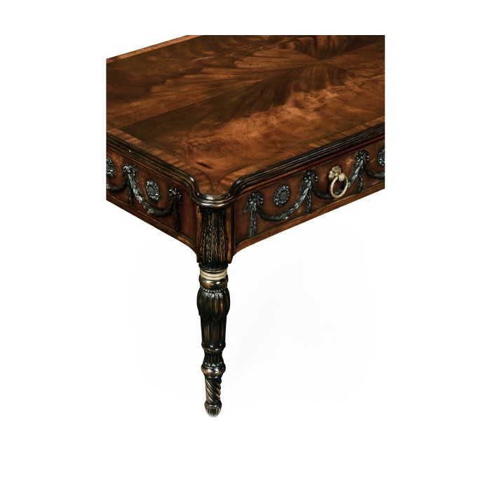 Neo-classical Adam Style Mahogany Coffee Table