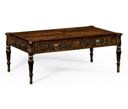 Neo-classical Adam Style Mahogany Coffee Table