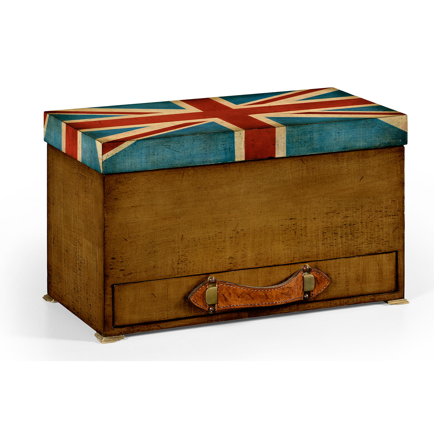 Union Jack Rectangular Box Painted
