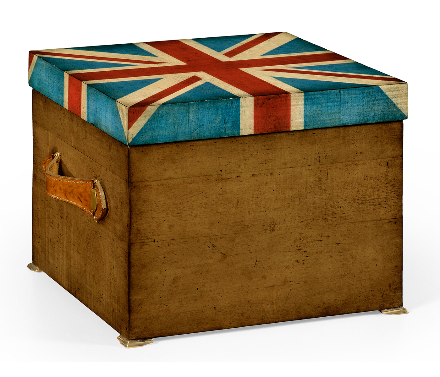 Union Jack Square Box Painted