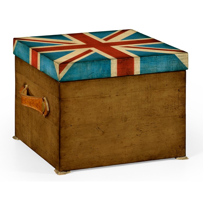 Union Jack Square Box Painted