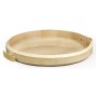 Art Deco Round Tray with Brass