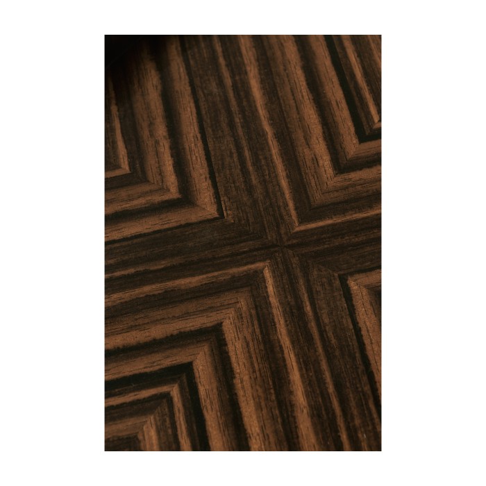 Oval Art Deco Macassar Ebony High Lustre Tray