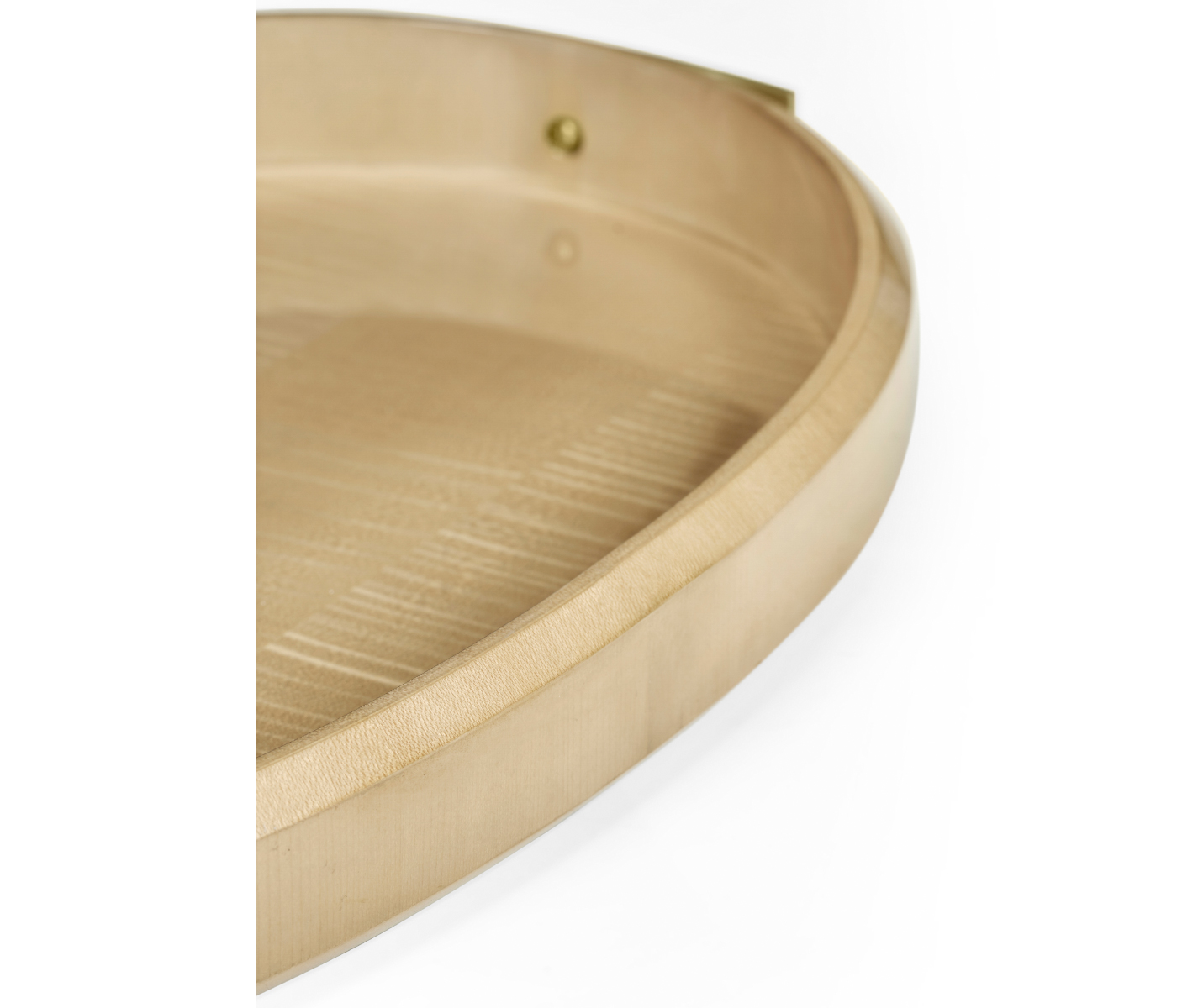 Art Deco Oval Tray with Brass
