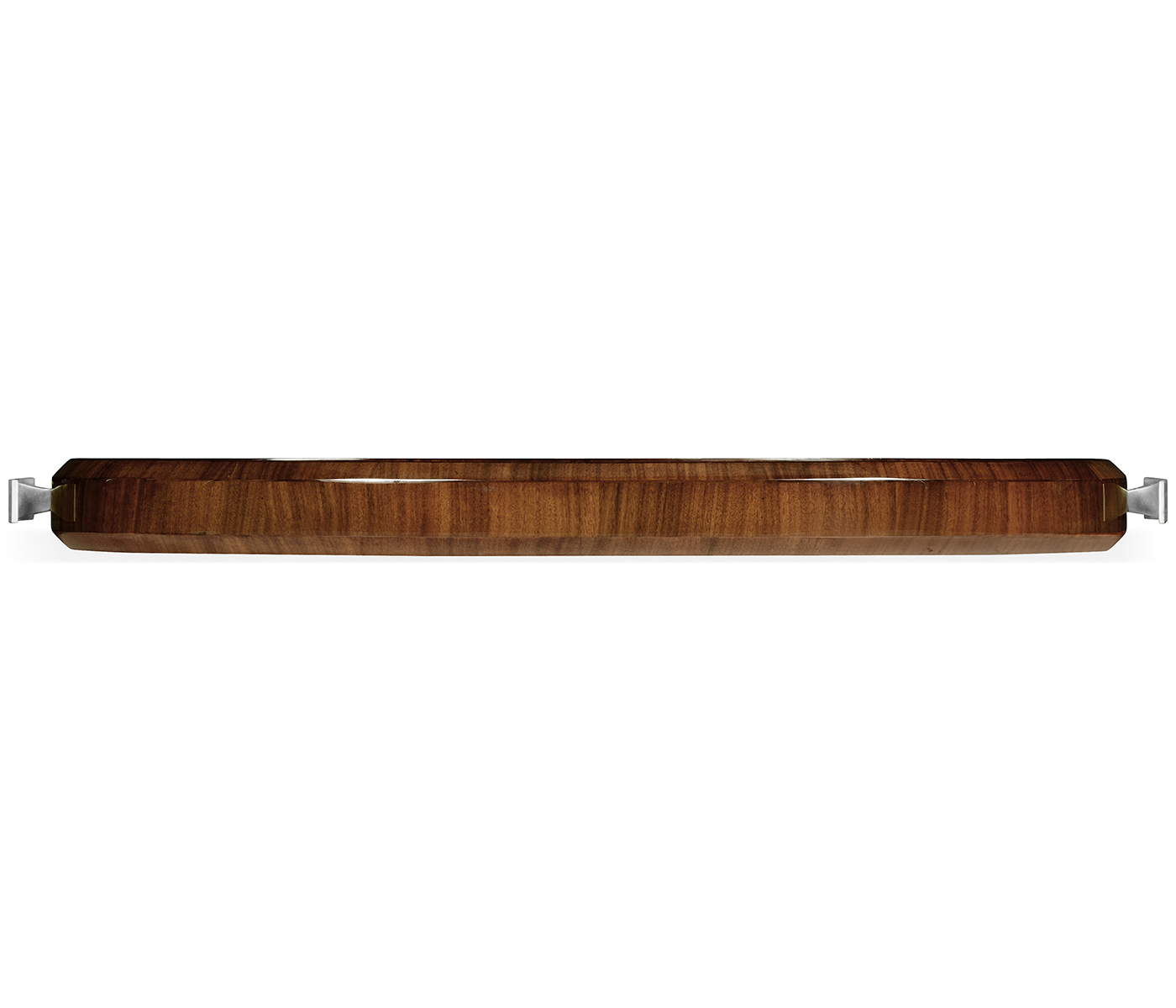 Art Deco Oval Tray with Stainless Steel (High Lustre)