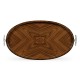 Art Deco Oval Tray with Stainless Steel (High Lustre)
