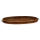 Art Deco Oval Tray with Stainless Steel (High Lustre)