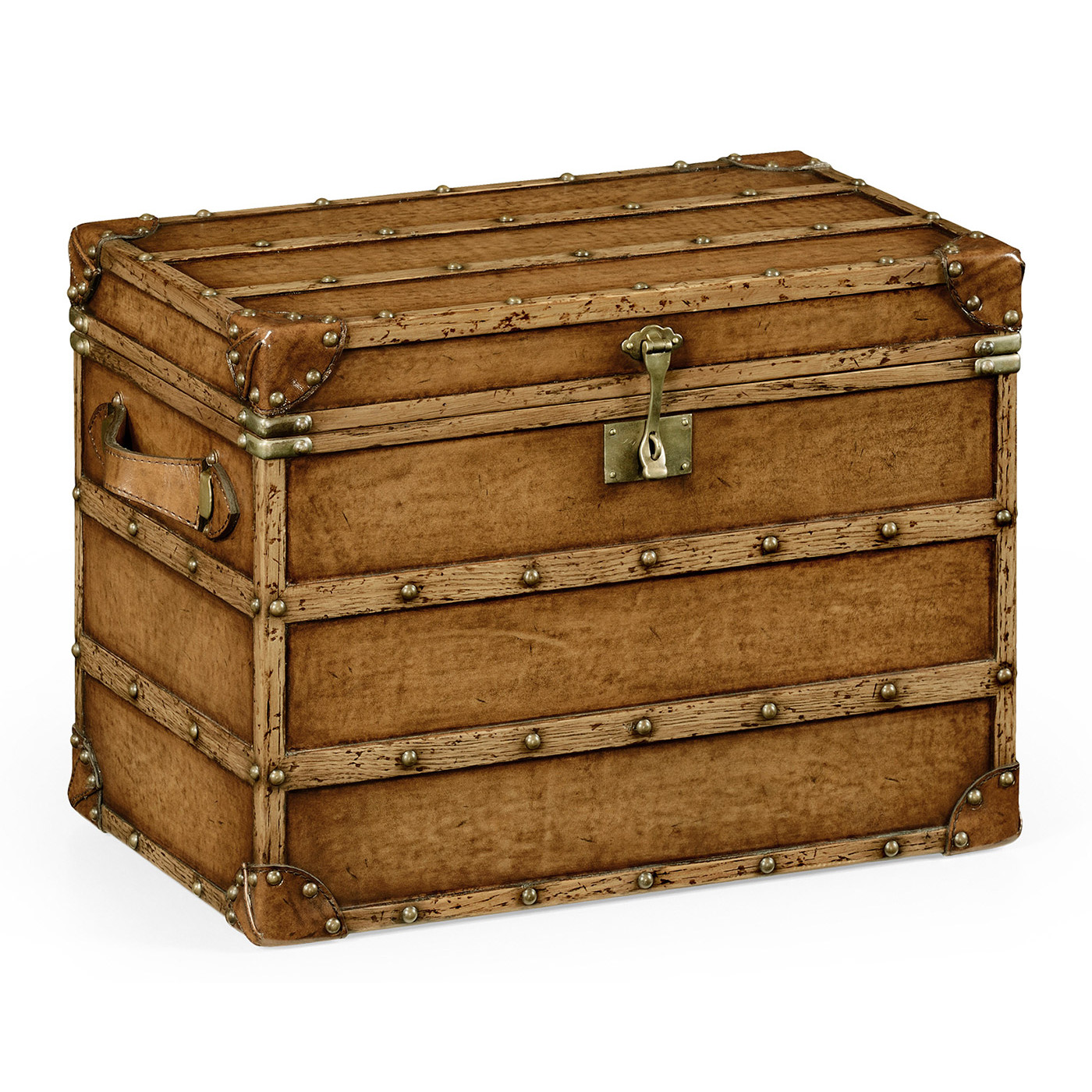 Walnut & Leather Steamer Trunk