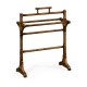 Victorian Style Dark Oak Towel Rack