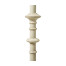 Pair of Dusty White Candlestick Lamps