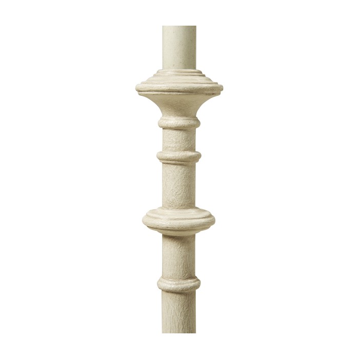 Pair of Dusty White Candlestick Lamps