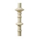 Pair of Dusty White Candlestick Lamps