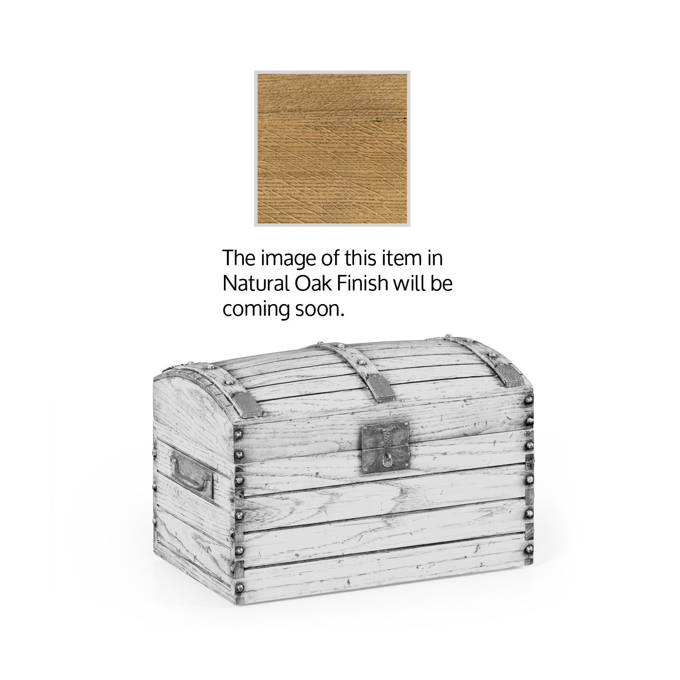 Natural Oak Trunk with Bow Lid