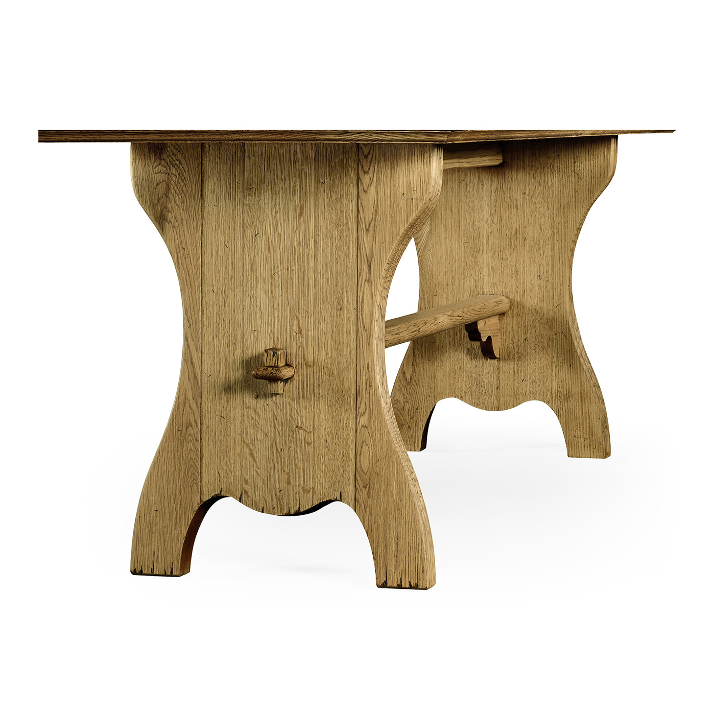 Large Natural Oak Tavern Dining Table 71