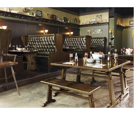 Medium Grey Oak Tavern Dining Table