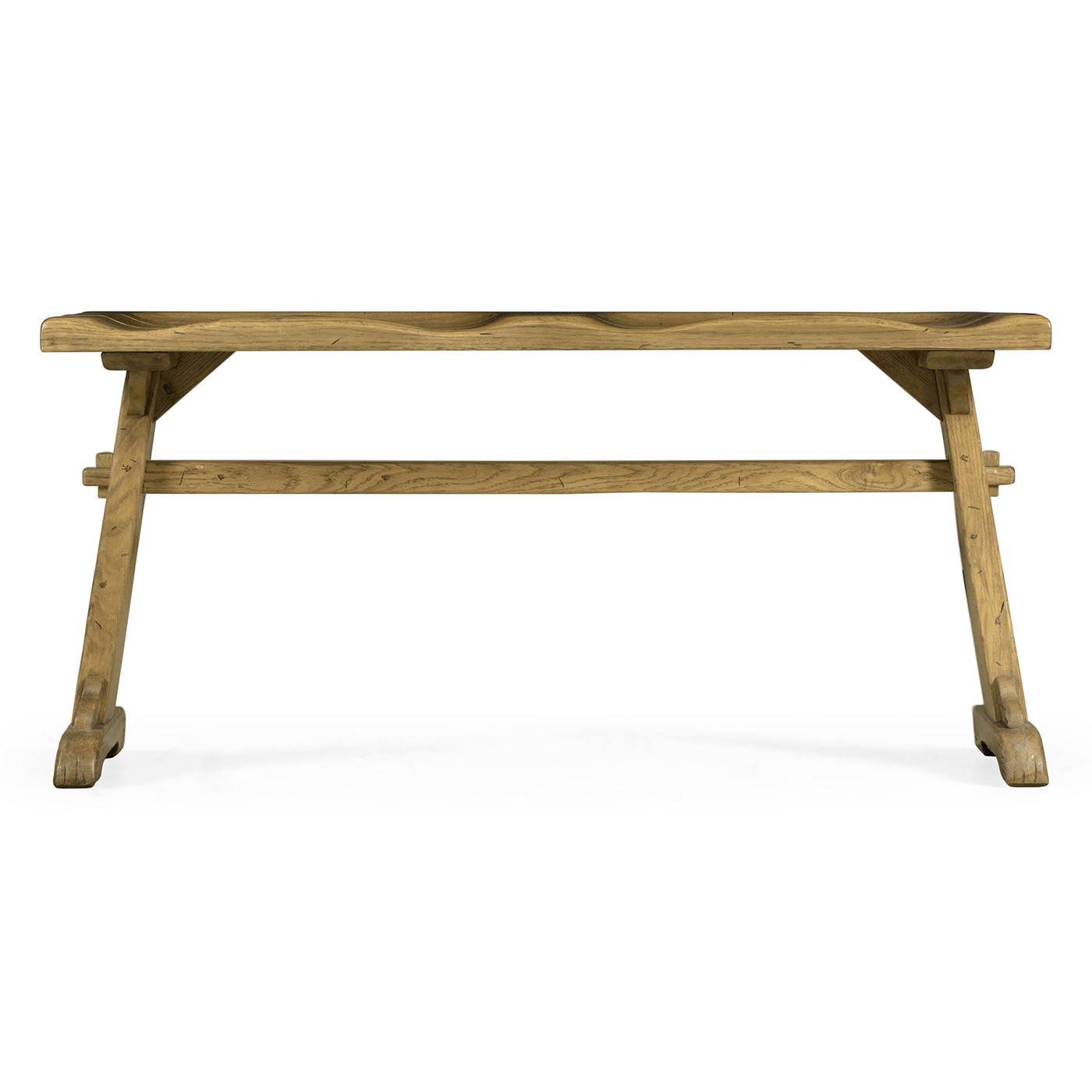Traditional Natural Oak Tavern Dining Bench