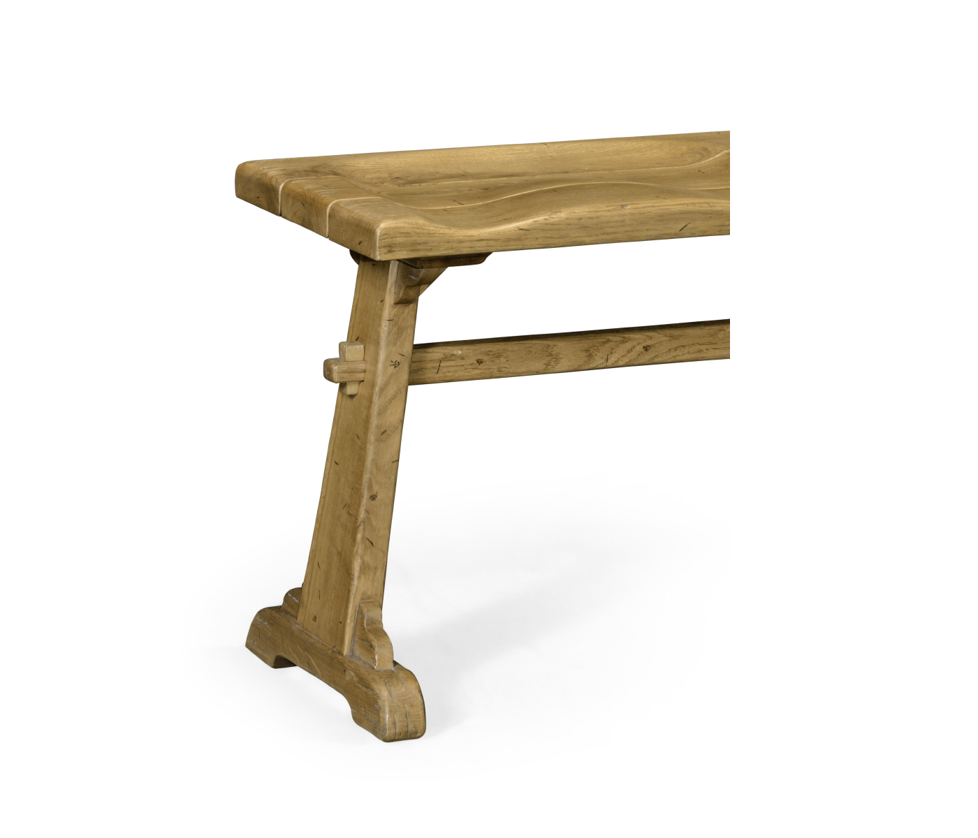Traditional Natural Oak Tavern Dining Bench