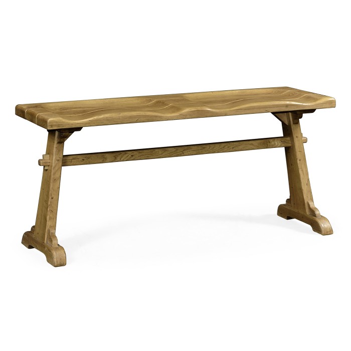 Traditional Natural Oak Tavern Dining Bench
