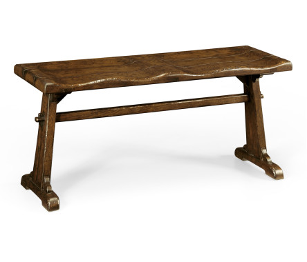 Traditional Dark Oak Tavern Dining Bench