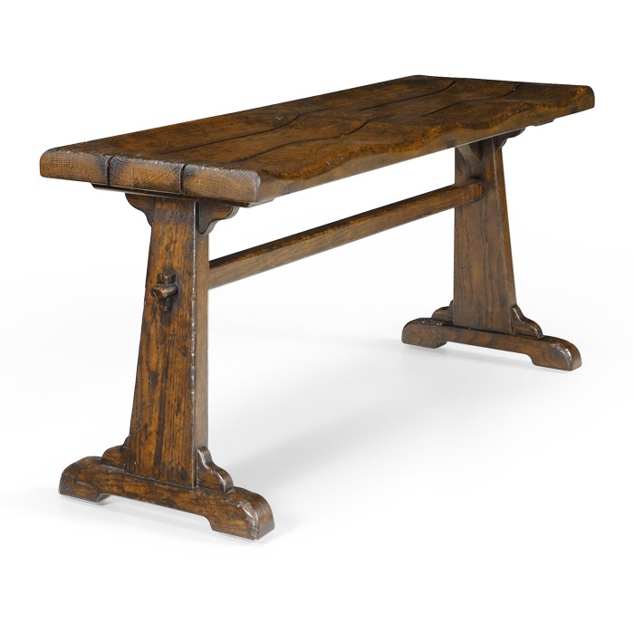 Traditional Dark Oak Tavern Dining Bench