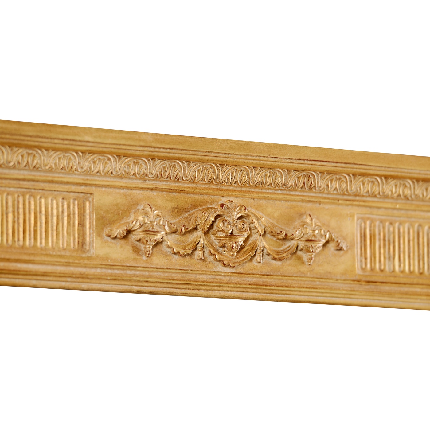 Empire Style Gilded Overmantle Mirror