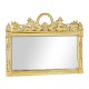Empire Style Overmantle Mirror Circular Wreath