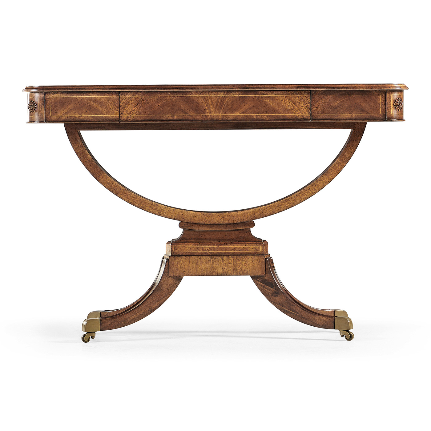 Biedermeier Crotch Walnut Side Table