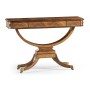 Biedermeier Crotch Walnut Side Table