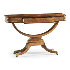 Biedermeier Crotch Walnut Side Table