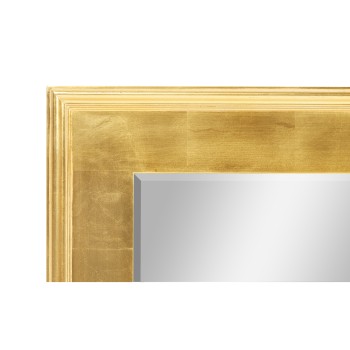 Rectangular gold leaf mirror