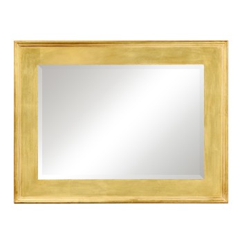 Rectangular gold leaf mirror