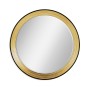 Contemporary Circular Recessed Gilded Mirror