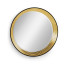 Contemporary Circular Recessed Gilded Mirror