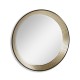 Contemporary Circular Recessed Silver Mirror