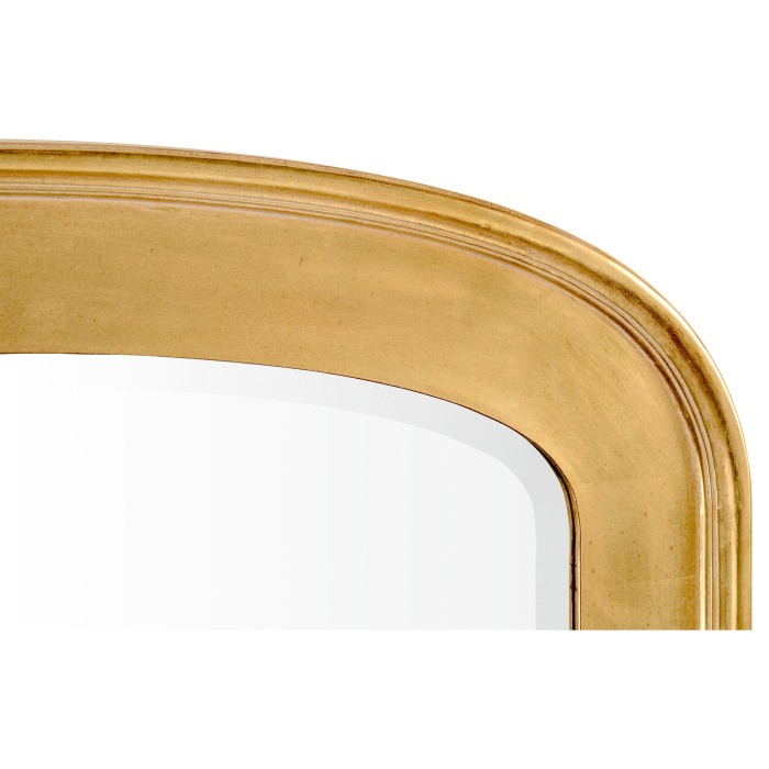 Victorian style gilded overmantle mirror