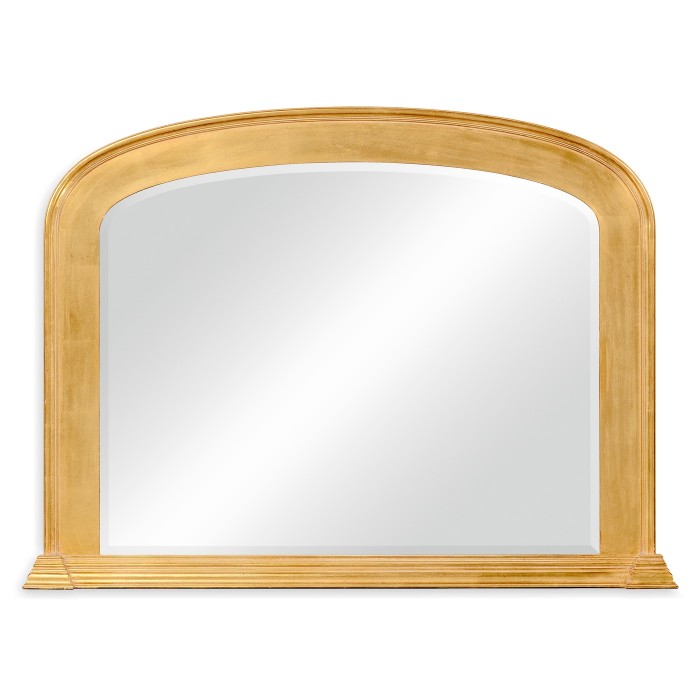 Victorian style gilded overmantle mirror