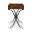 Hammered Iron Side Table with Drawer