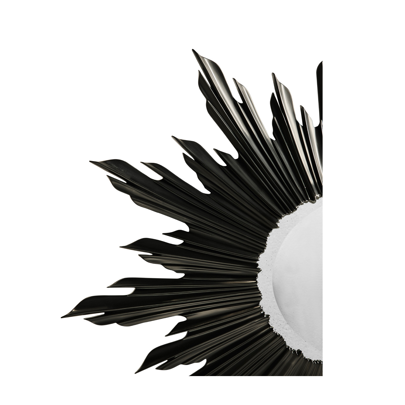 Small Black Sunburst Mirror