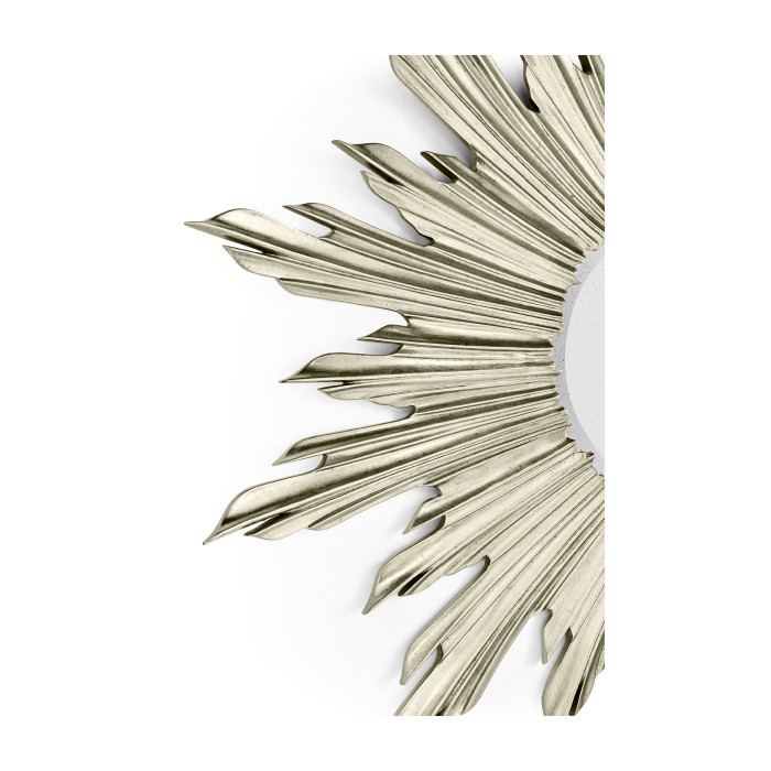 Small Silver Sunburst Mirror